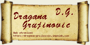 Dragana Grujinović vizit kartica